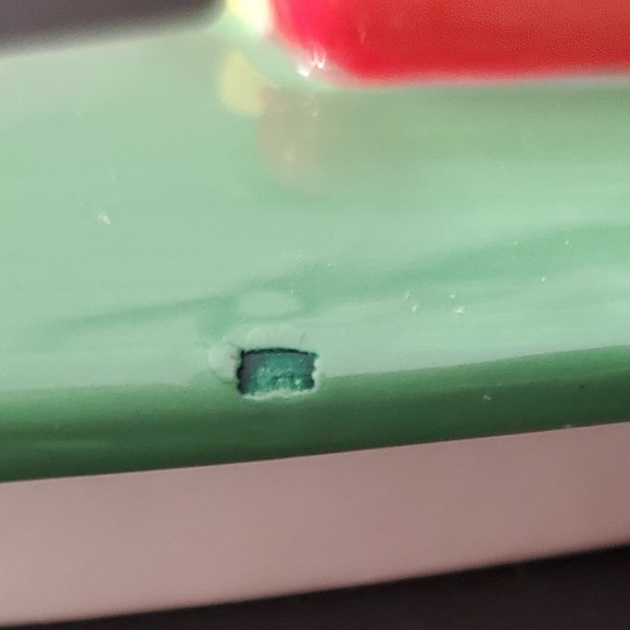 RARE * MIKE & IKE Ceramice Candy Bowl by Chino Hand Painted Sweet Nostalgia - Picture 7 of 10